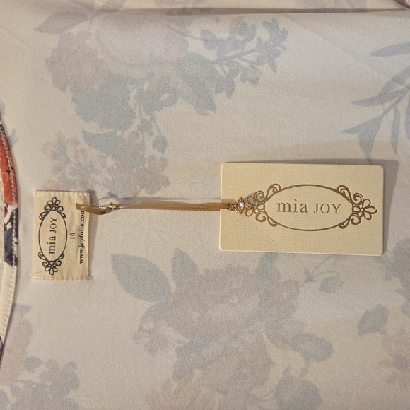 New Joyfolie Kids New With The Tags Floral Midi Dress with Ruffle Sleeves. - Picture 7 of 10